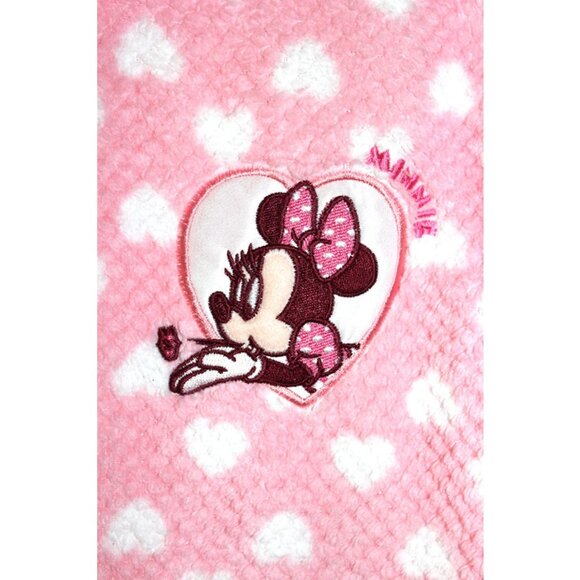 nwt DISNEY Retro Minnie Mouse Fuzzy Pajama Set - Cozy Loungewear *Deadstock* - Picture 4 of 14